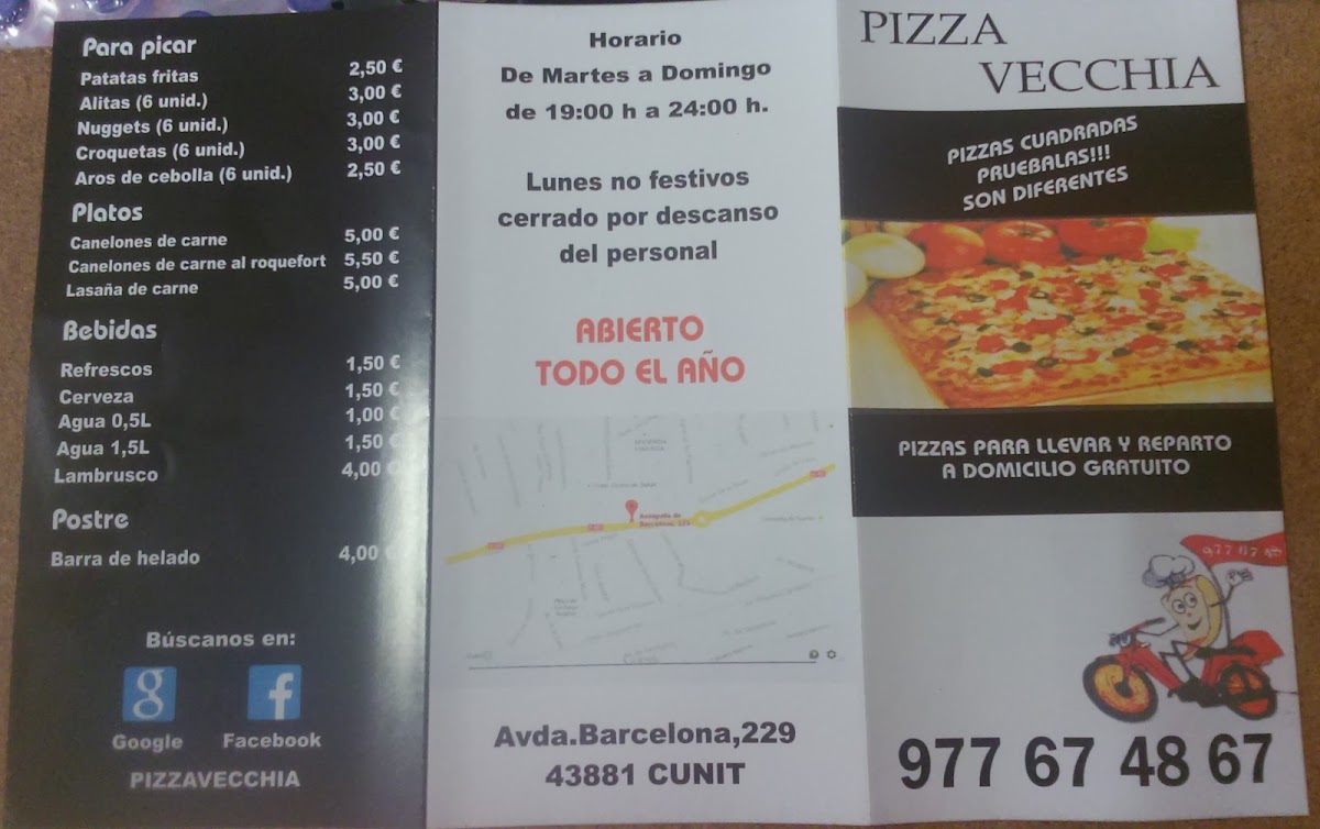 Pizzavecchia Cunit Photo Menu 4