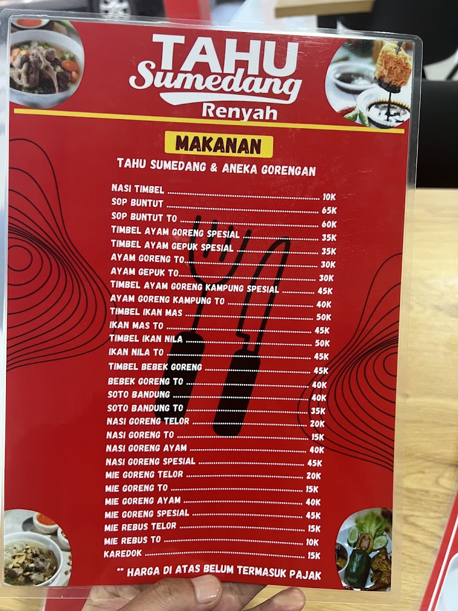Tahu Sumedang Samboja Photo Menu 1