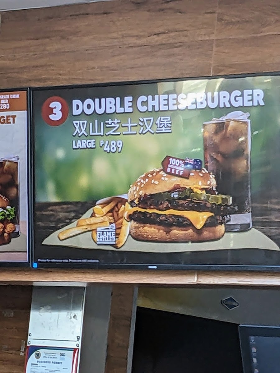 Burger King - MCIA International Terminal Photo Menu 10