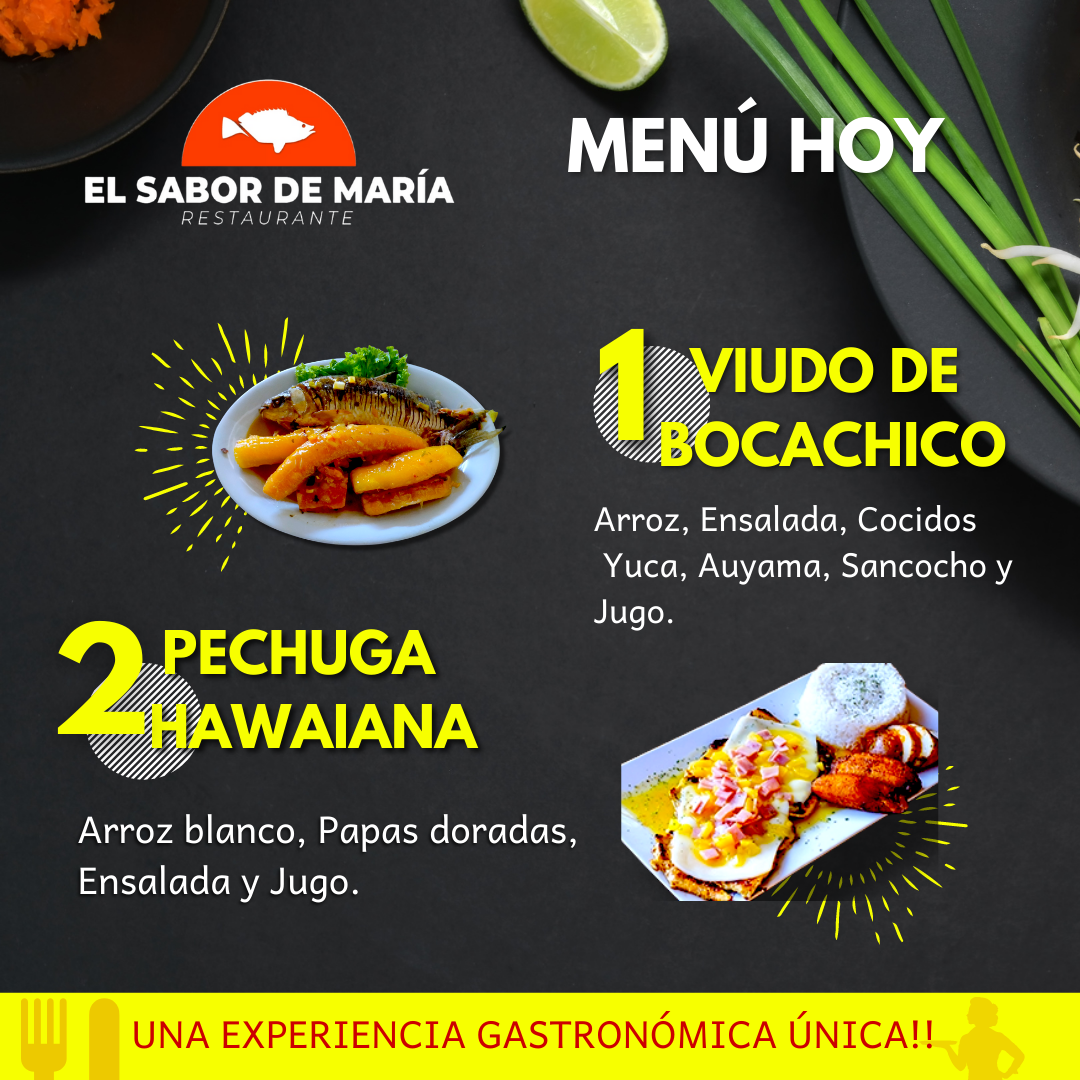 El Sabor de María Photo Menu 1