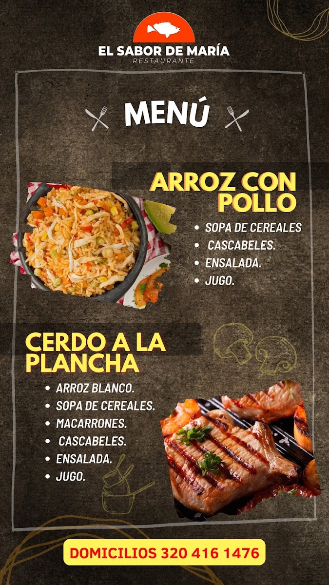 El Sabor de María Photo Menu 10