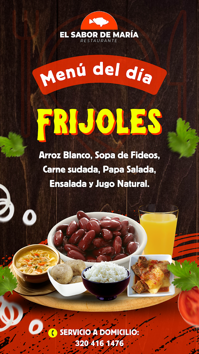 El Sabor de María Photo Menu 3