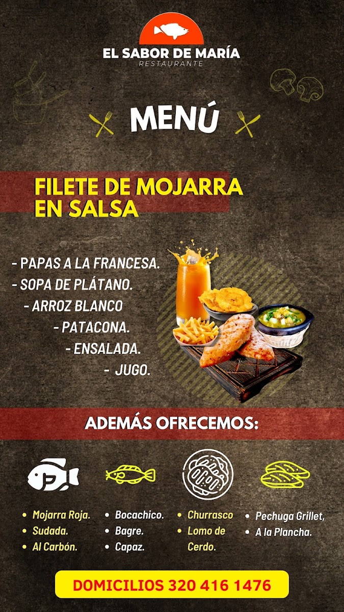 El Sabor de María Photo Menu 4