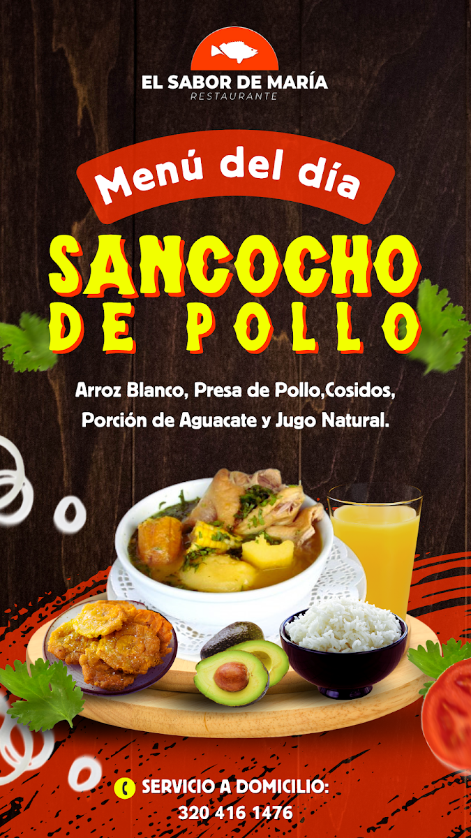 El Sabor de María Photo Menu 5