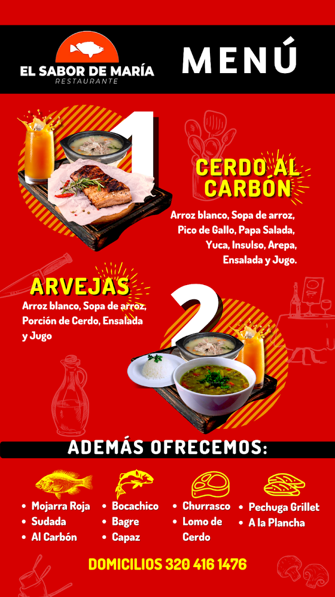 El Sabor de María Photo Menu 7
