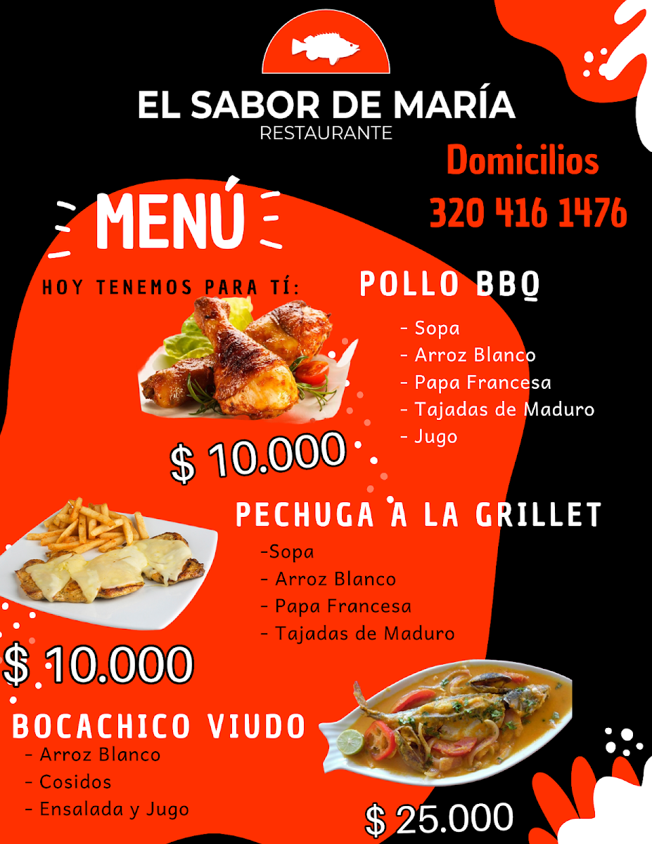 El Sabor de María Photo Menu 9