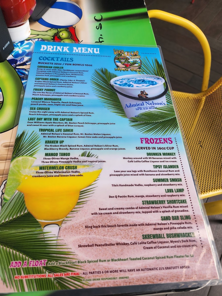 Loco Gecko Beach Shak Photo Menu 10