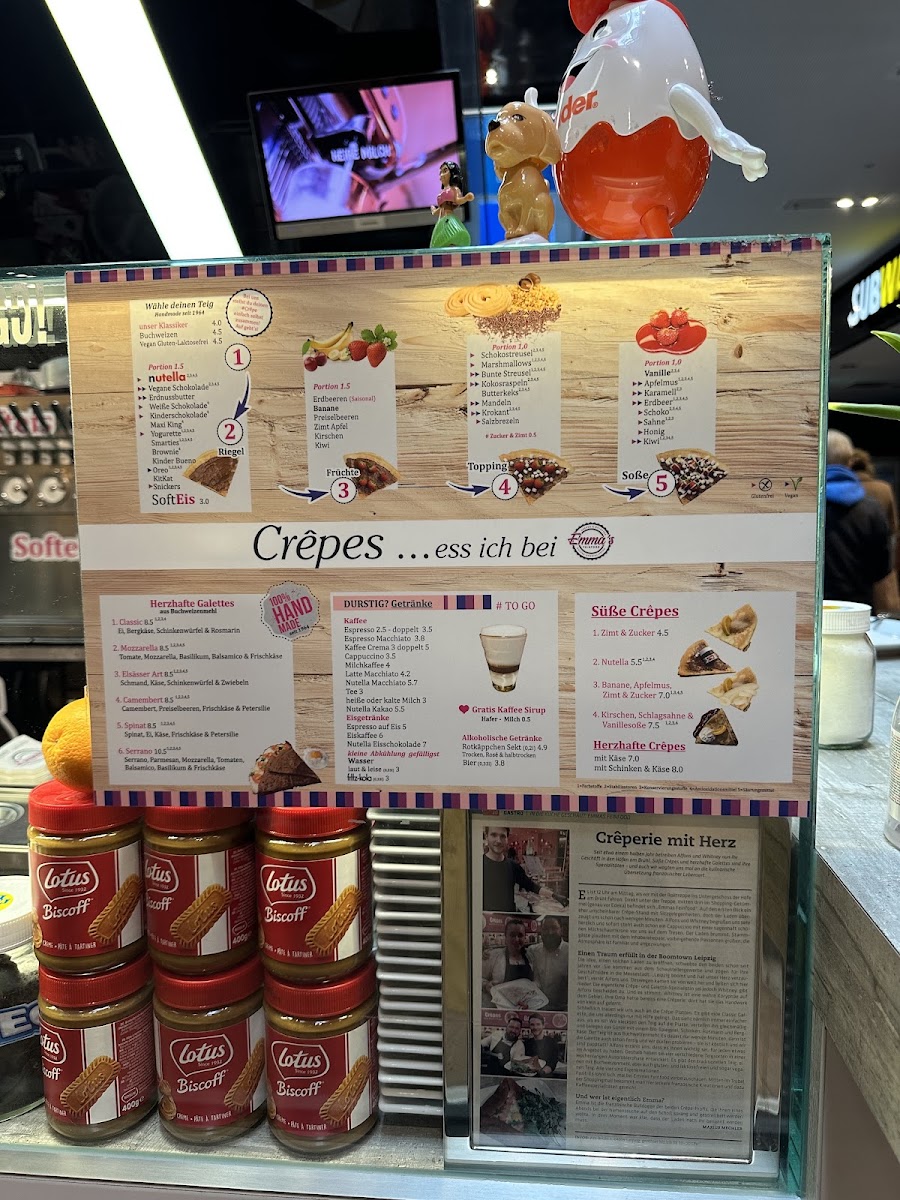 Emma's Feinfood Photo Menu 1