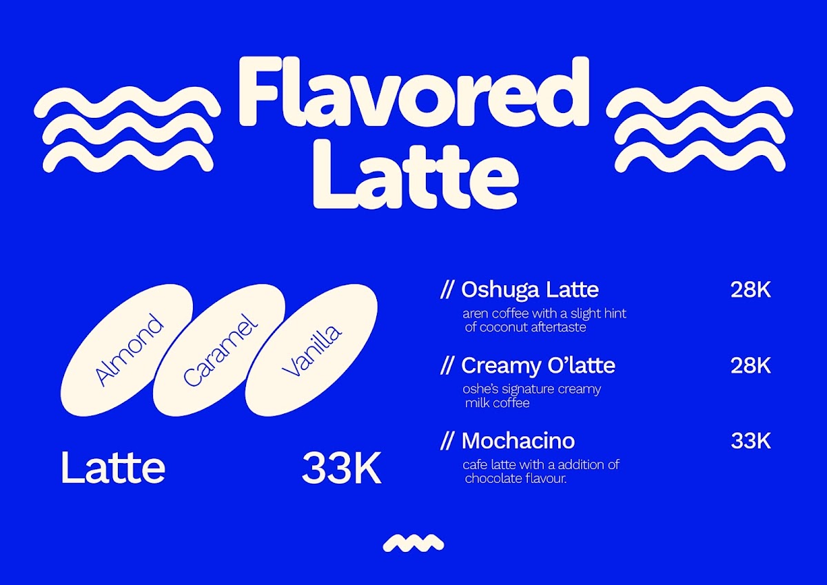 Oshe Coffee Photo Menu 3
