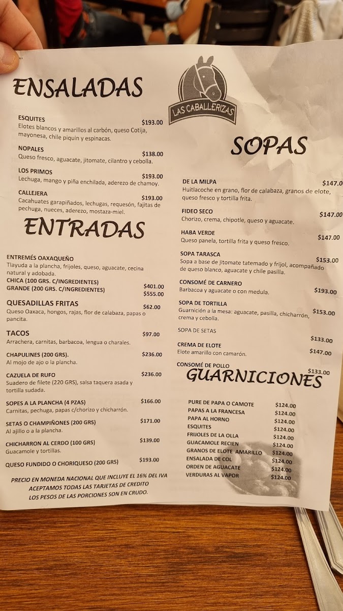 Restaurante las Caballerizas Photo Menu 1