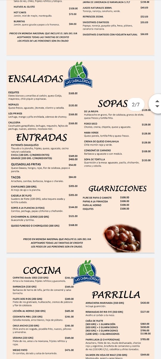 Restaurante las Caballerizas Photo Menu 3