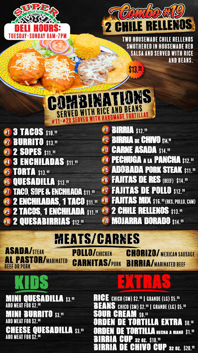 Super Carniceria Photo Menu 2