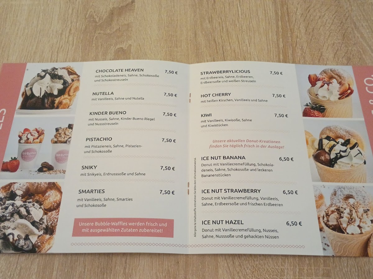 La Luna Eiscafe Photo Menu 1