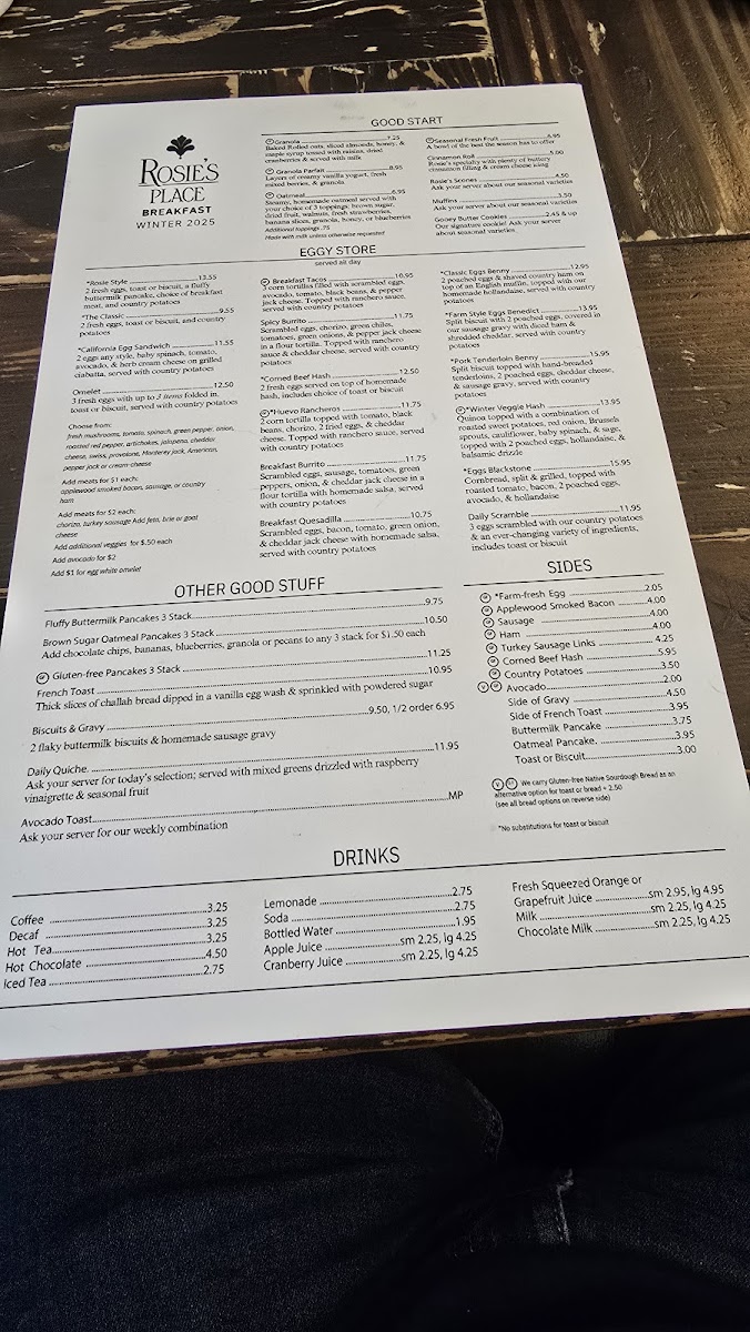 Rosie's Place Photo Menu 7