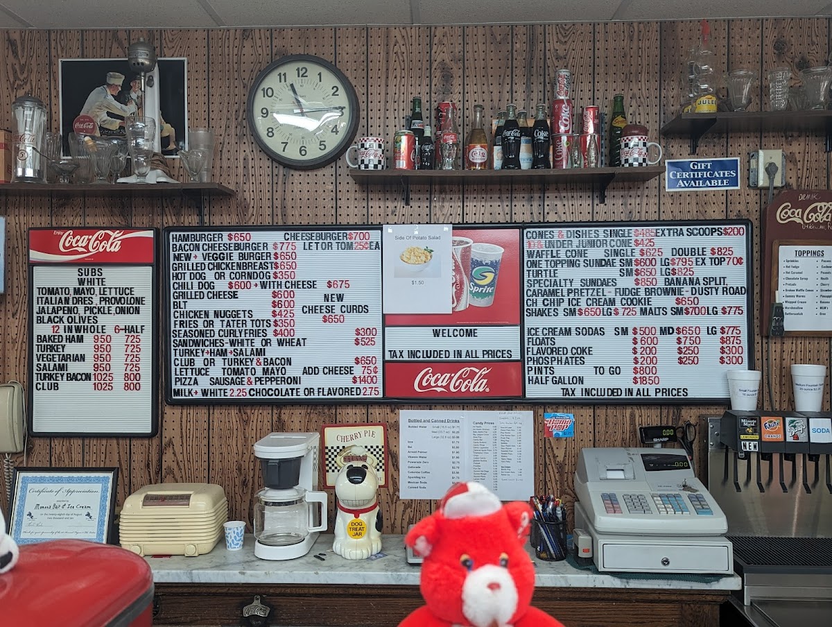 Monona Bait & Ice Cream Shop Photo Menu 1