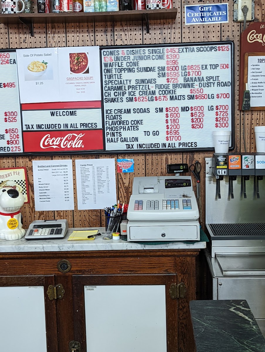 Monona Bait & Ice Cream Shop Photo Menu 2