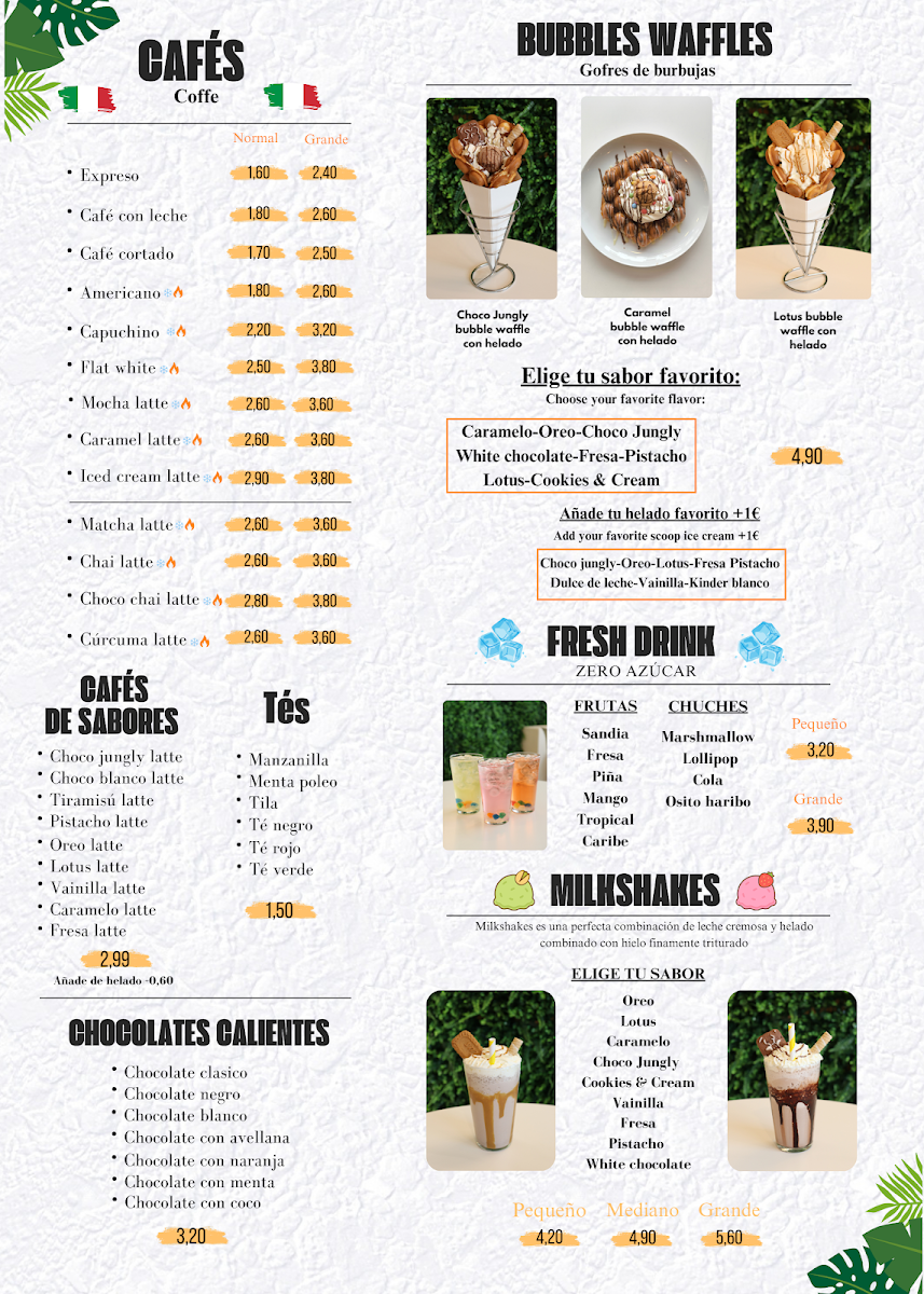 Bubble Jungly Photo Menu 1