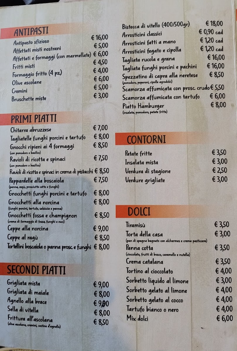 Hotel Ristorante Pizzeria Tramonto Photo Menu 1