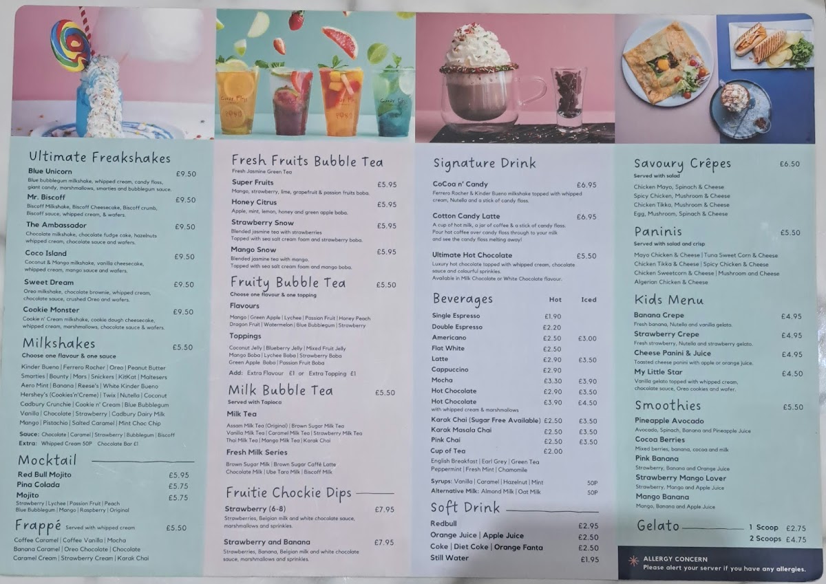 Candy Floss Creperie (Leytonstone) Photo Menu 7