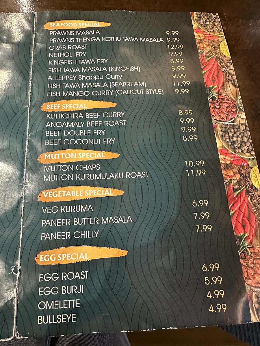 Naadan Spicy - Kerala Restaurant Photo Menu 1
