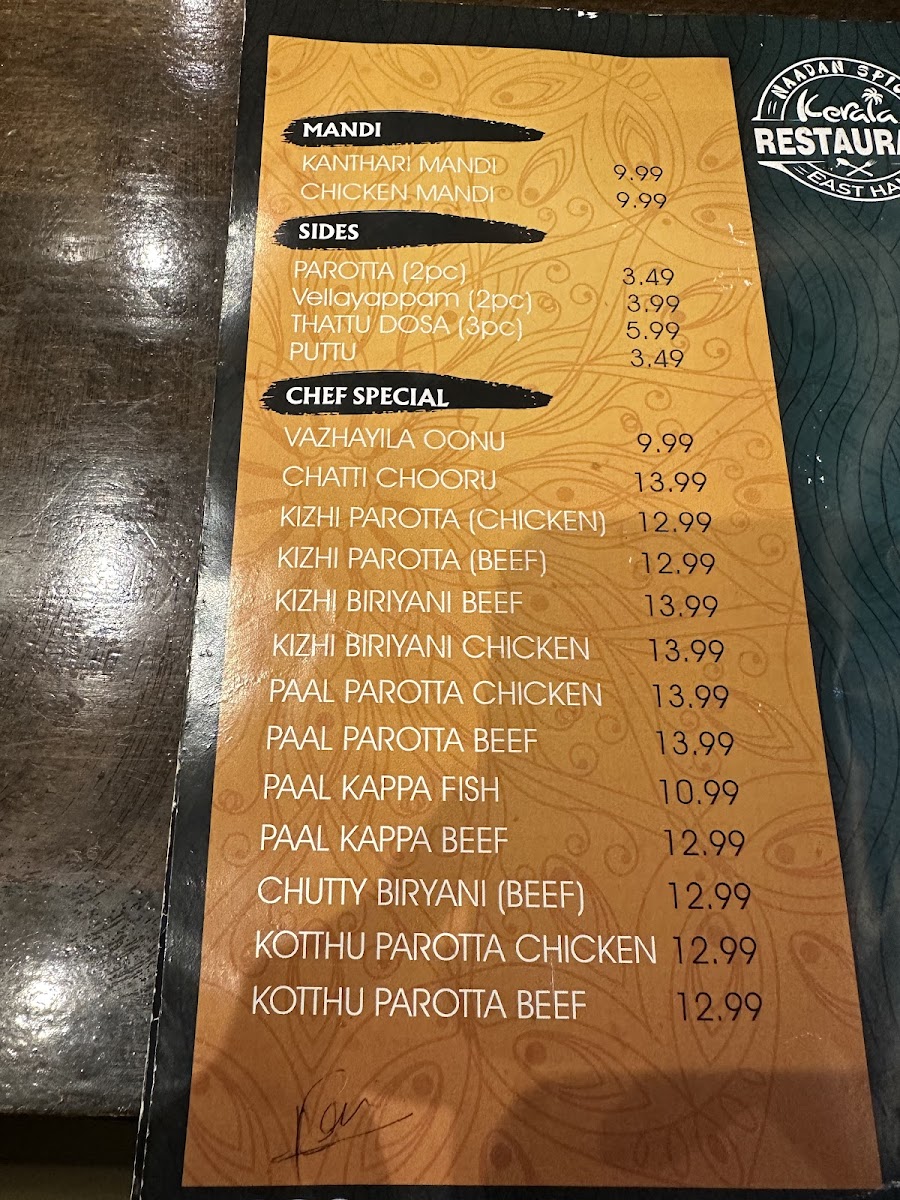 Naadan Spicy - Kerala Restaurant Photo Menu 6
