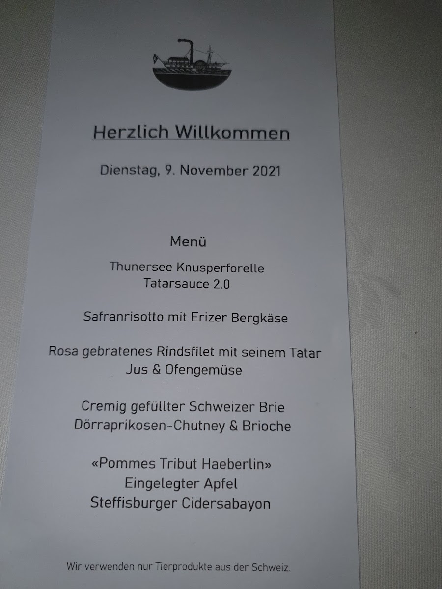 Dampfschiff Photo Menu 5