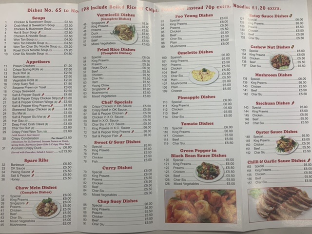 Ko Sing Photo Menu 1