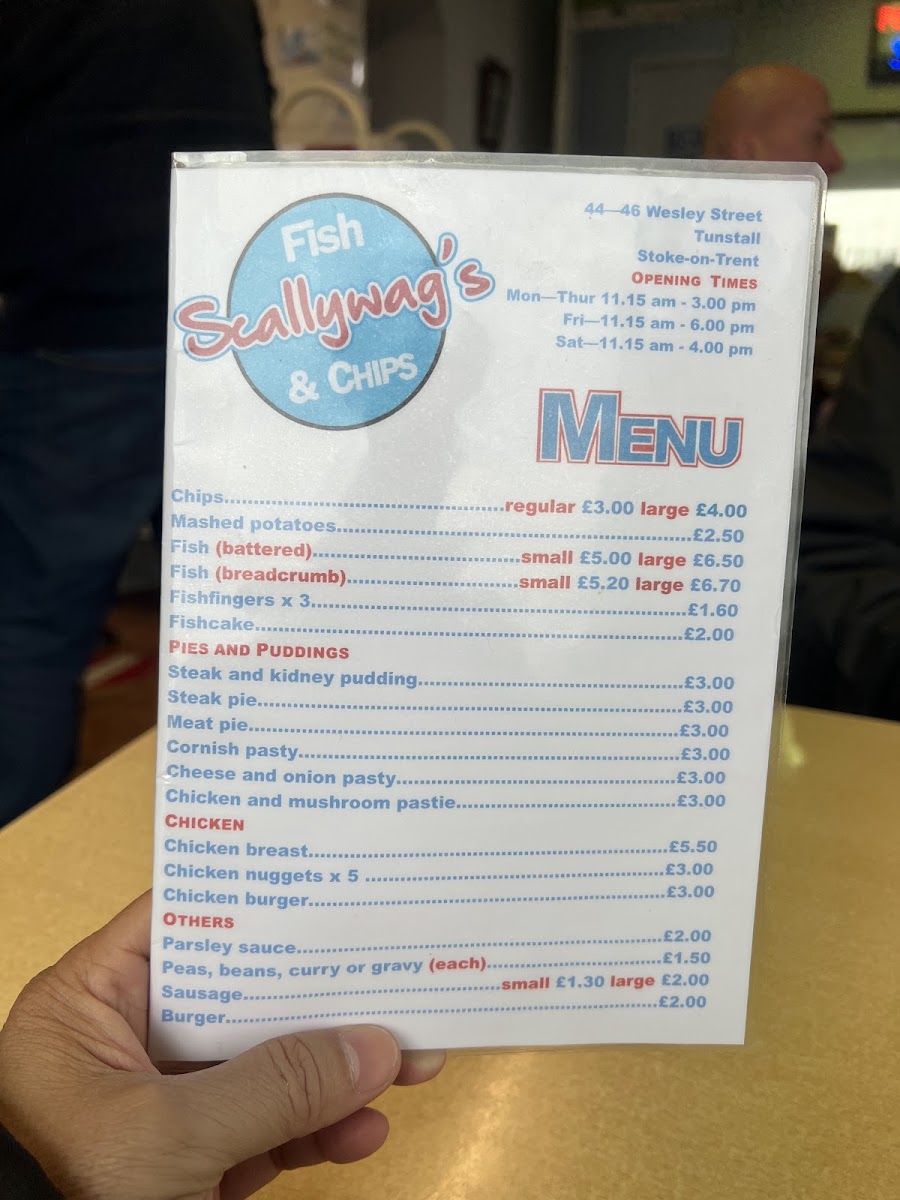 Scallywags Photo Menu 1