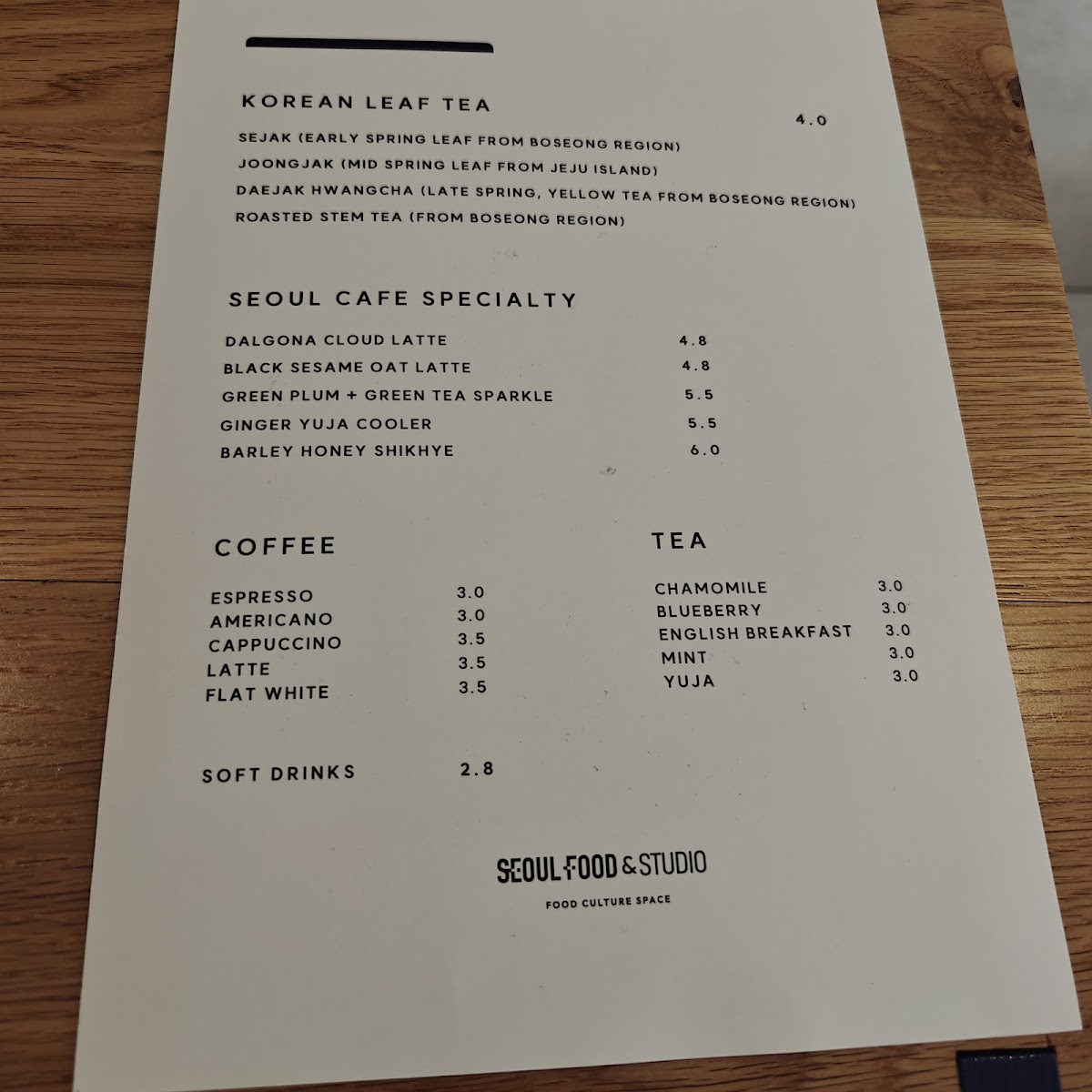 Seoul Food & Studio Belfast Photo Menu 3