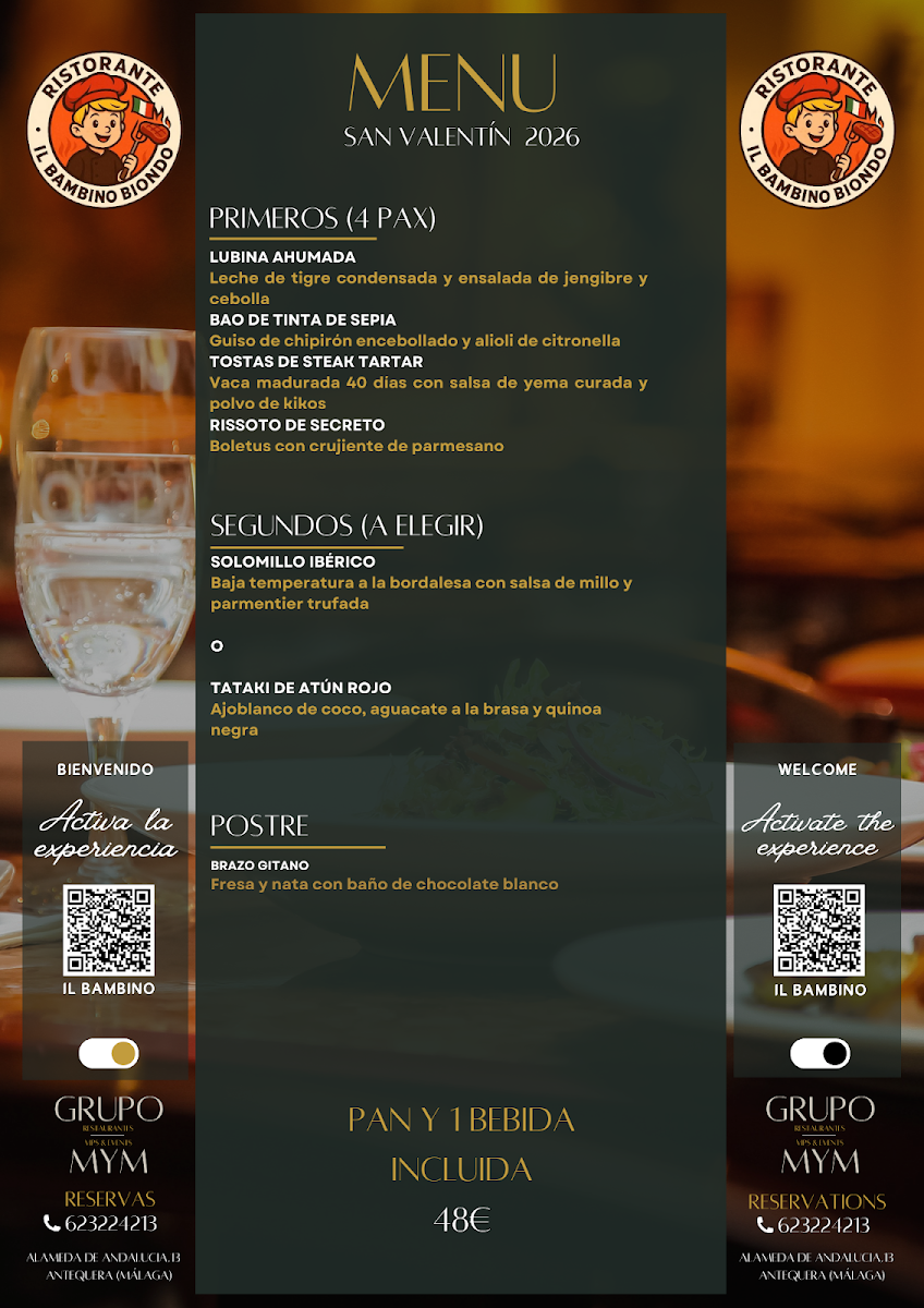 Il Bambino Biondo Photo Menu 1