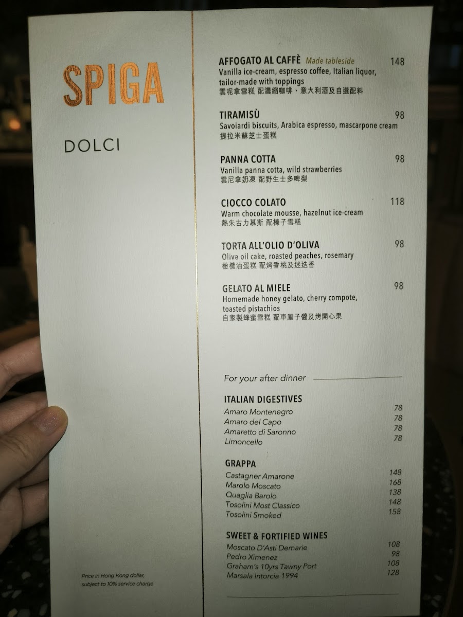SPIGA Photo Menu 5