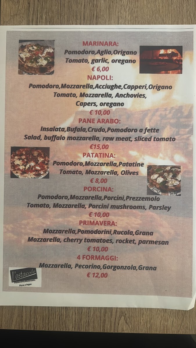 Pizzeria/pasticceria/Ristorante/Forno L'Ostacolo Photo Menu 6