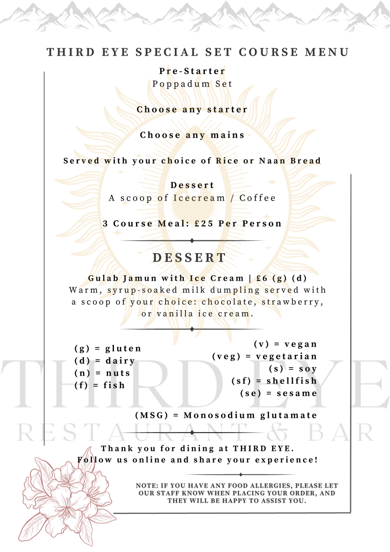 Third Eye Restaurant & Bar Bristol Photo Menu 6
