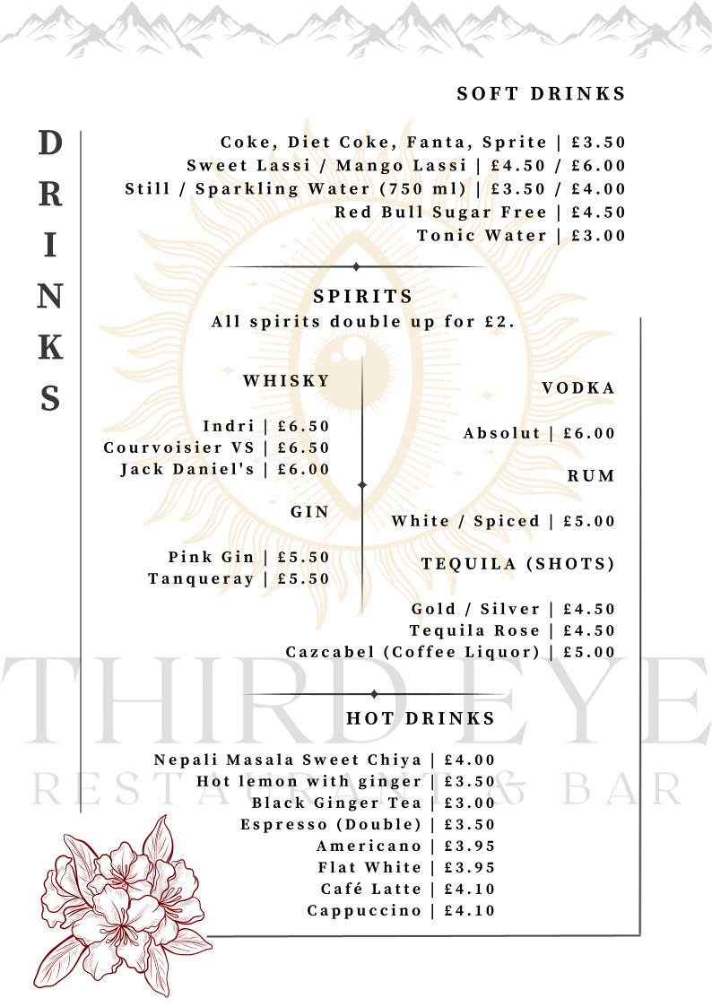 Third Eye Restaurant & Bar Bristol Photo Menu 8