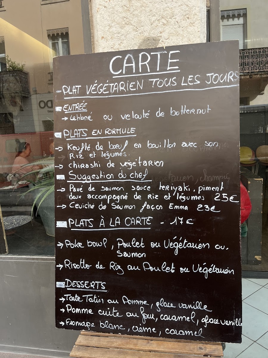 Chez Emma Photo Menu 1