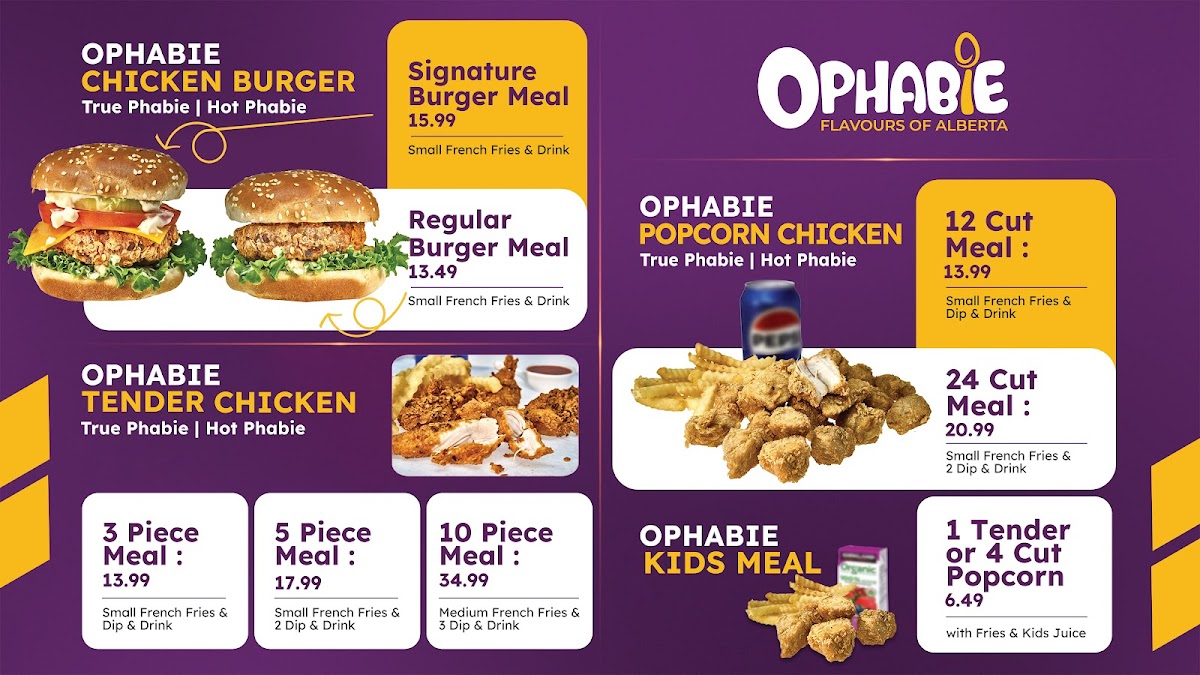 Fried Chicken, Burger | Ophabie Photo Menu 5