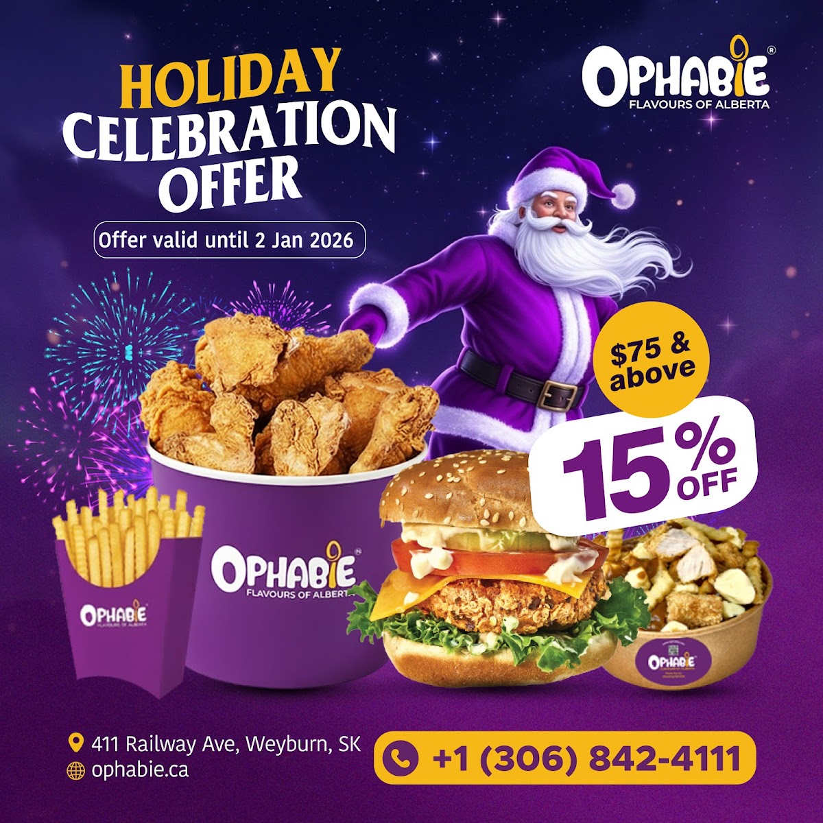 Fried Chicken, Burger | Ophabie Photo Menu 8