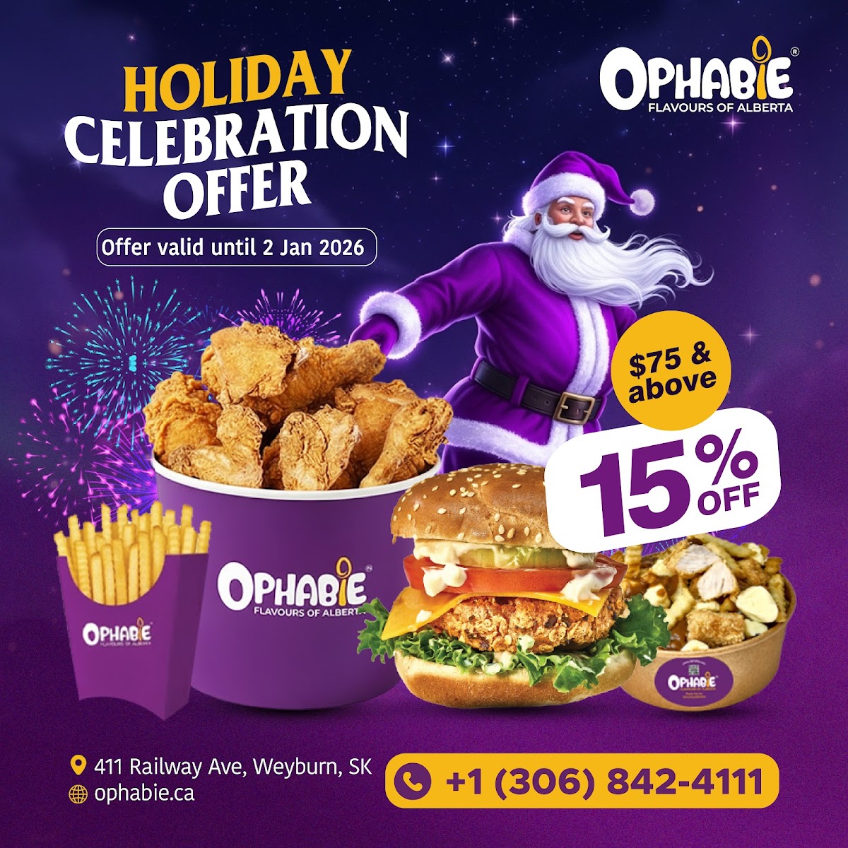 Fried Chicken, Burger | Ophabie Photo Menu 9