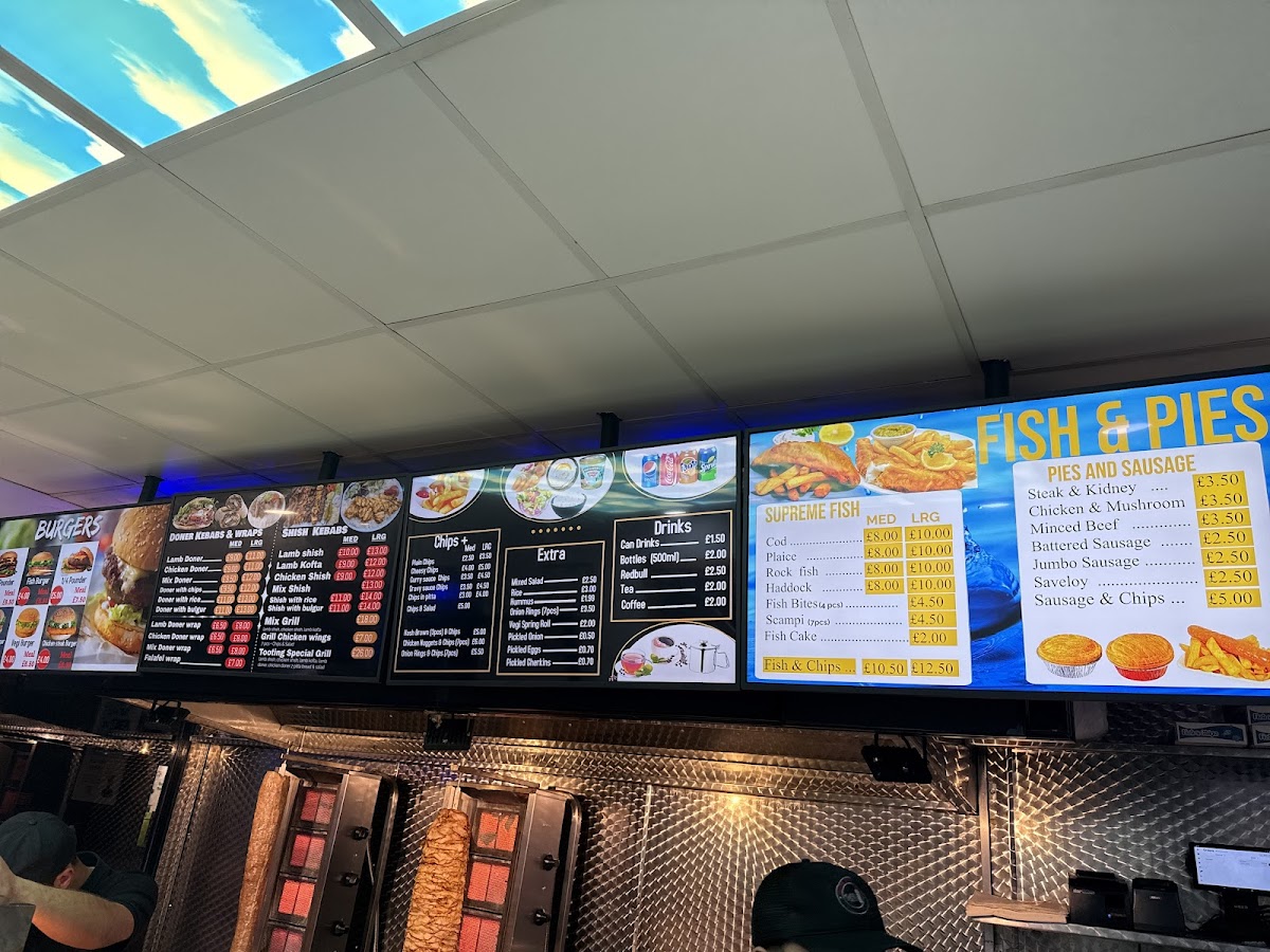 Tooting Fish & Chips Photo Menu 2