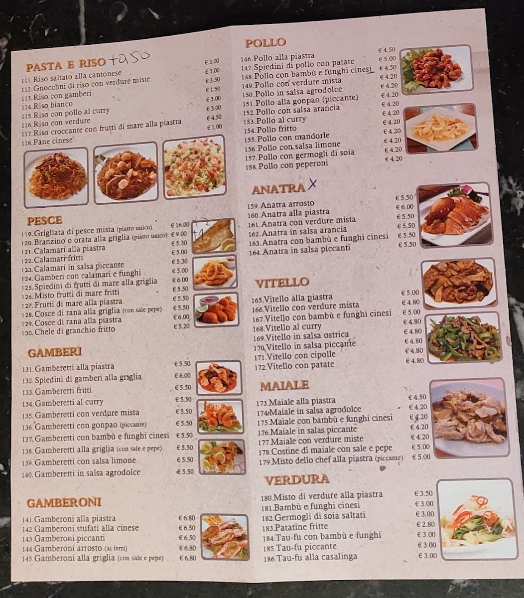 Chun Cao Yuan Ristorante Photo Menu 1