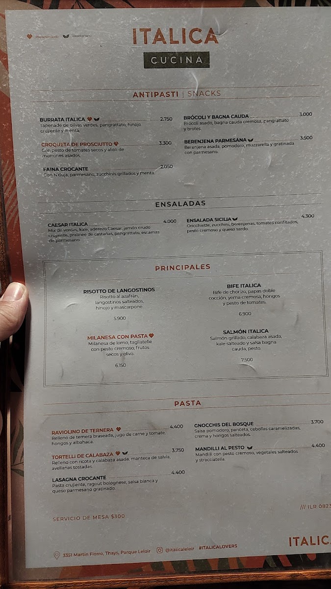 Italica Pizza Bar Photo Menu 2