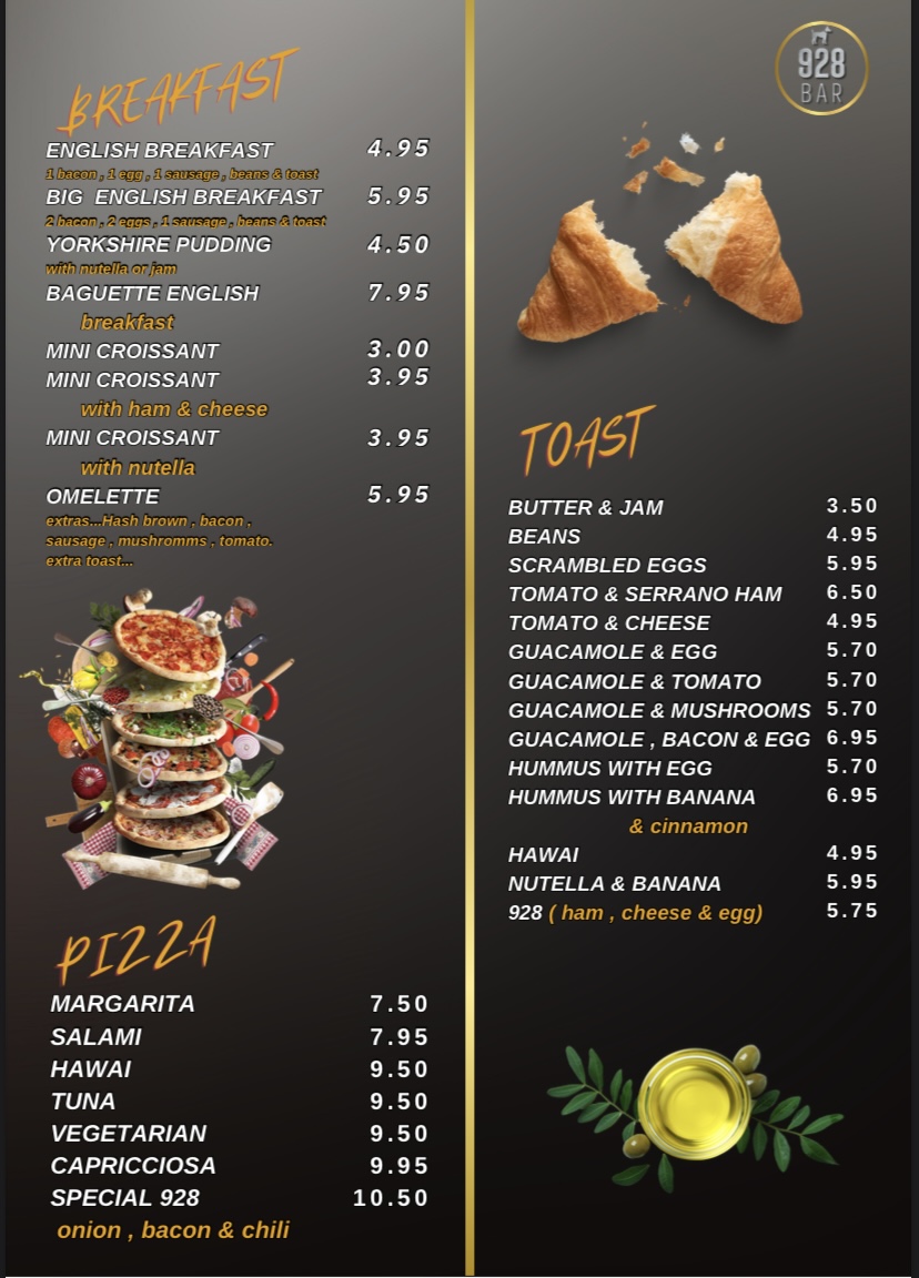 928 Bar Photo Menu 4
