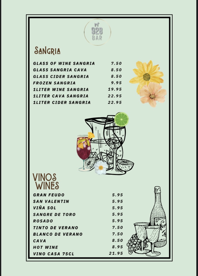 928 Bar Photo Menu 7
