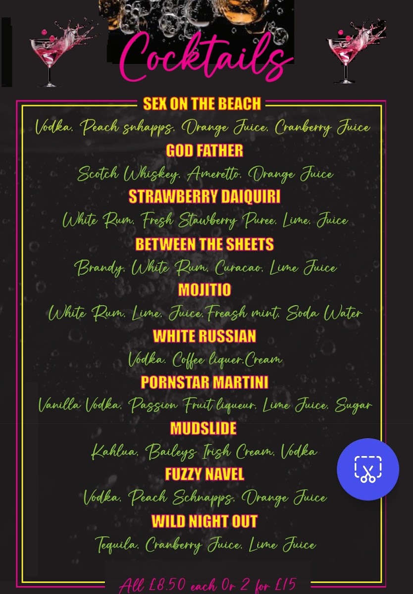 Tony's Photo Menu 1
