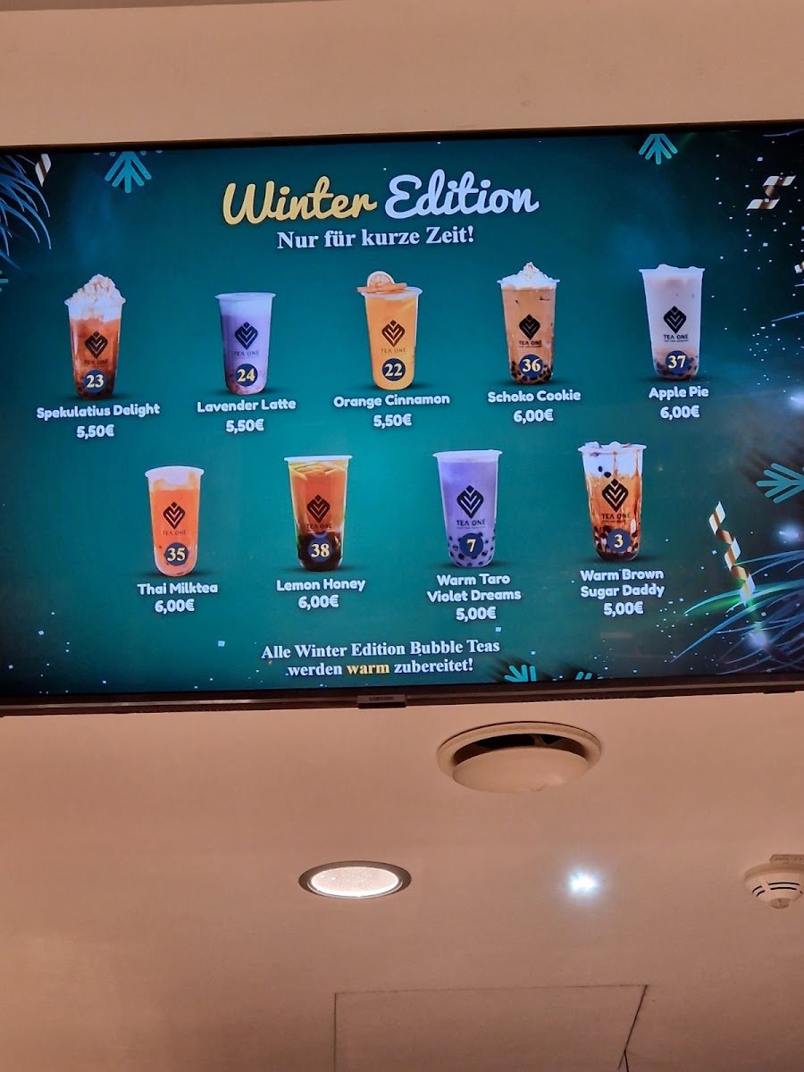 Tea One in Skyline Plaza Photo Menu 3