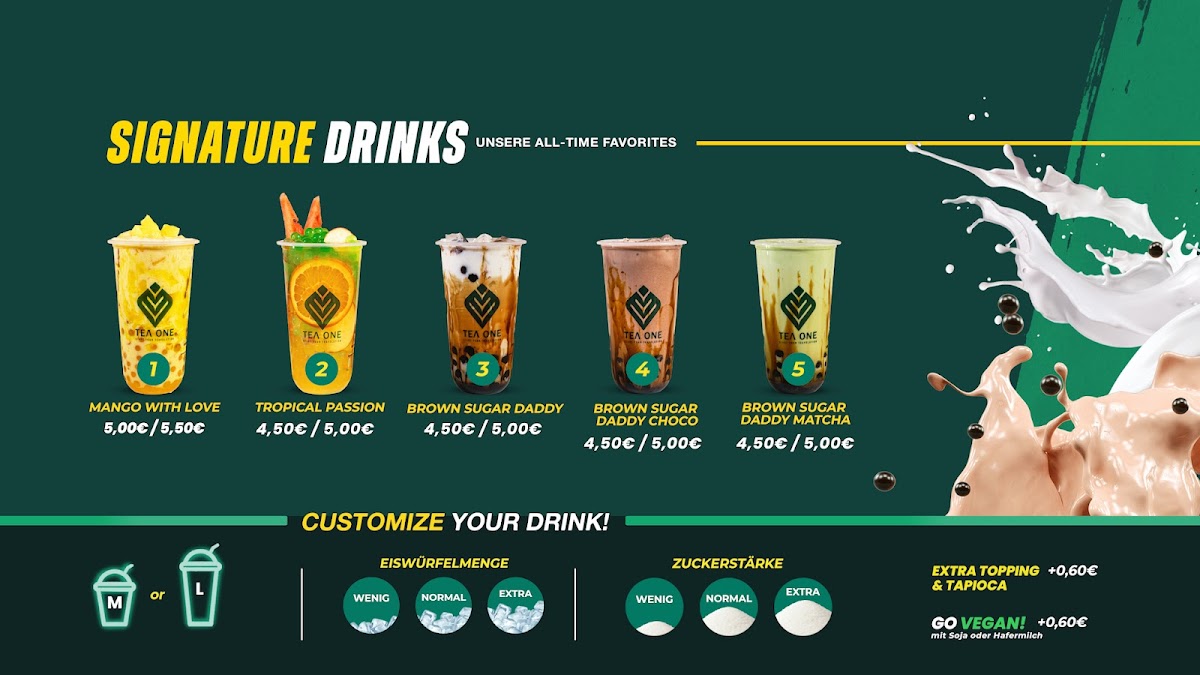 Tea One in Skyline Plaza Photo Menu 4