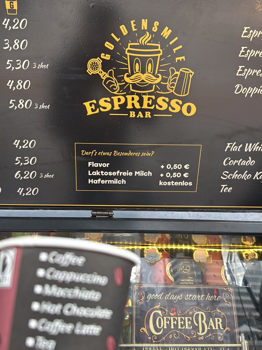 Goldensmile espressobar Photo Menu 1