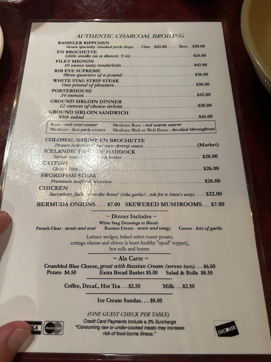 White Stag Inn Photo Menu 1