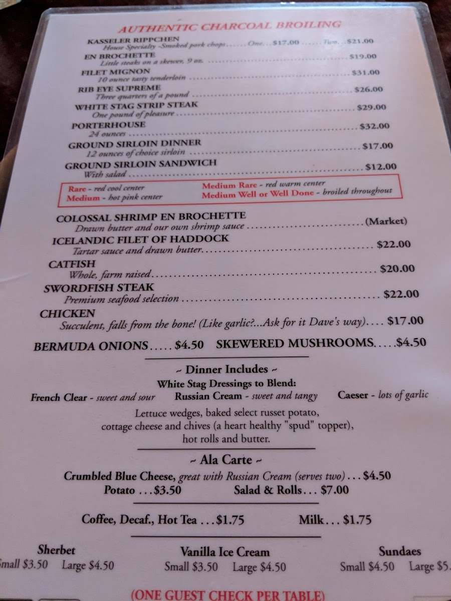 White Stag Inn Photo Menu 10