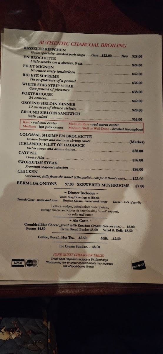 White Stag Inn Photo Menu 5